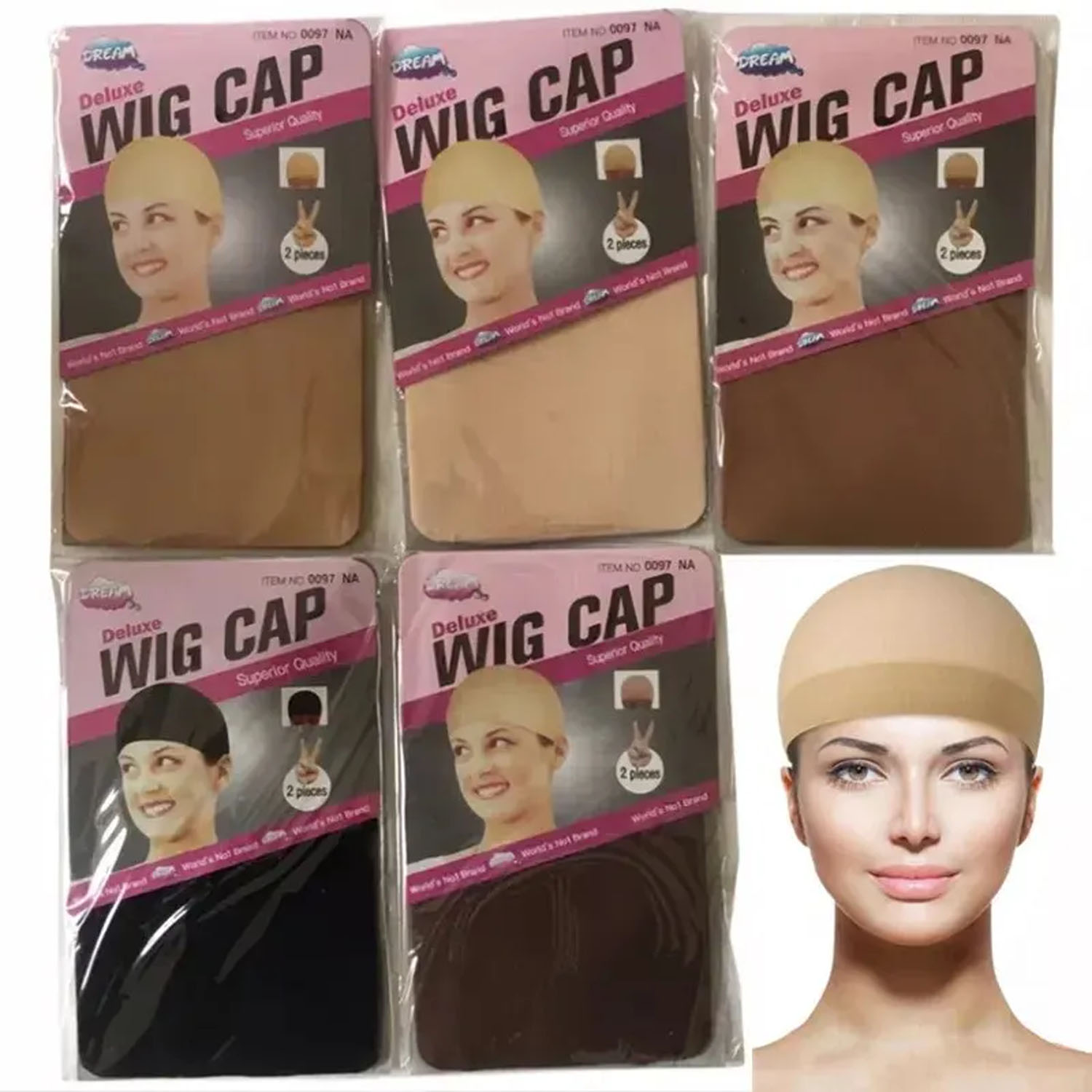 Wig Cap Stocking - 20/30 шт. дешевые волосы, новая шапочка-чулок