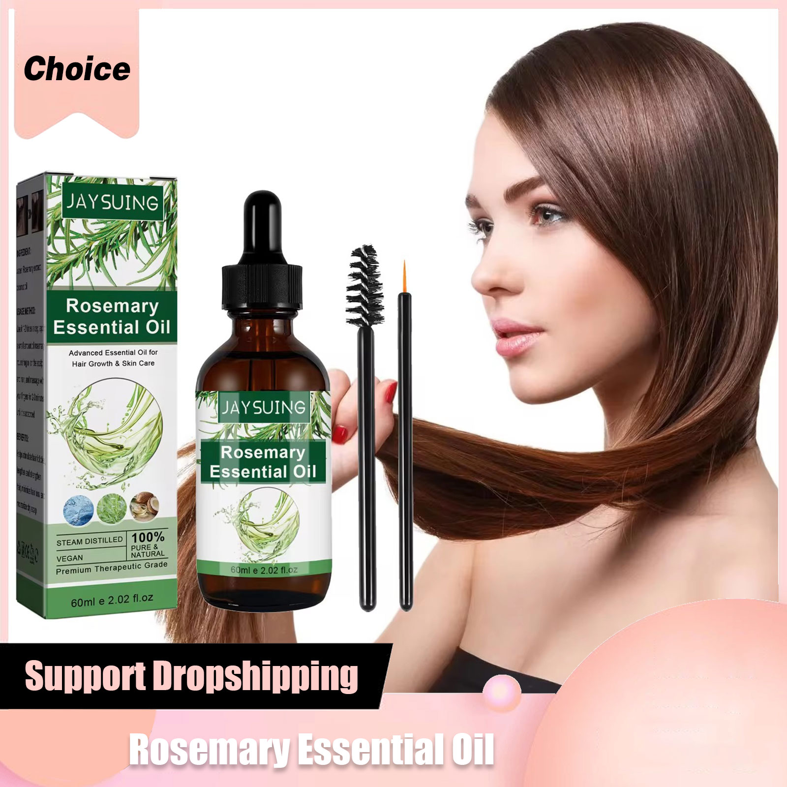 Hair Care For Hair Loss - Эфирное масло розмарина для роста волос,