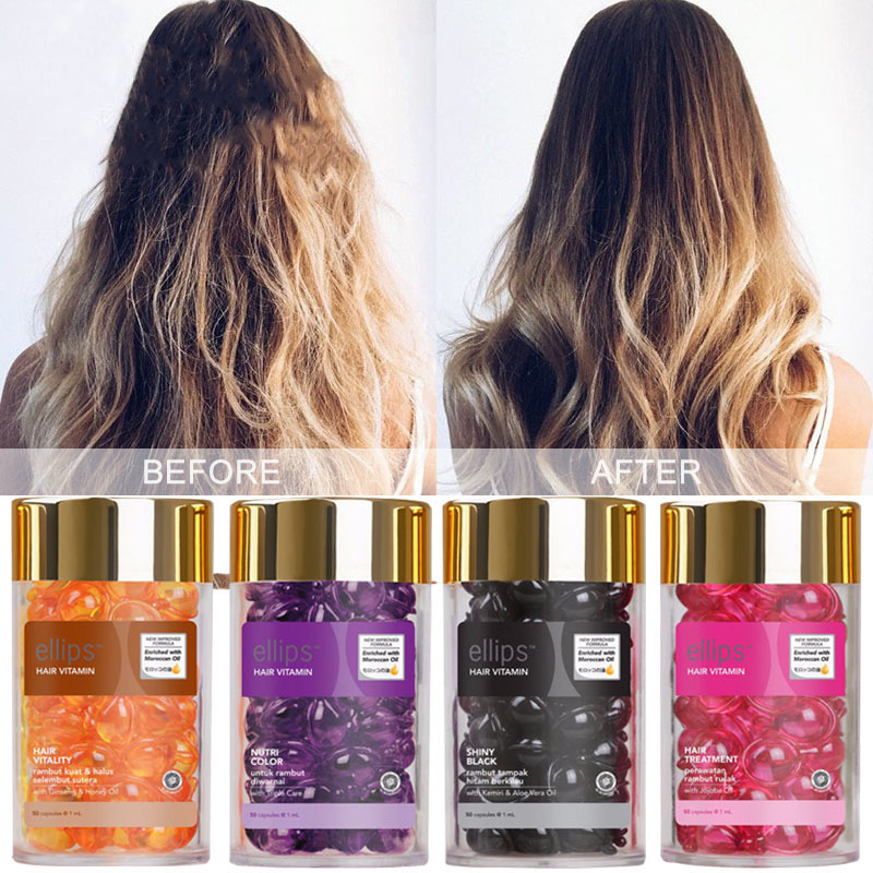 Hair Care Ellips - 1 бутылка эллипса, капсула с витаминным