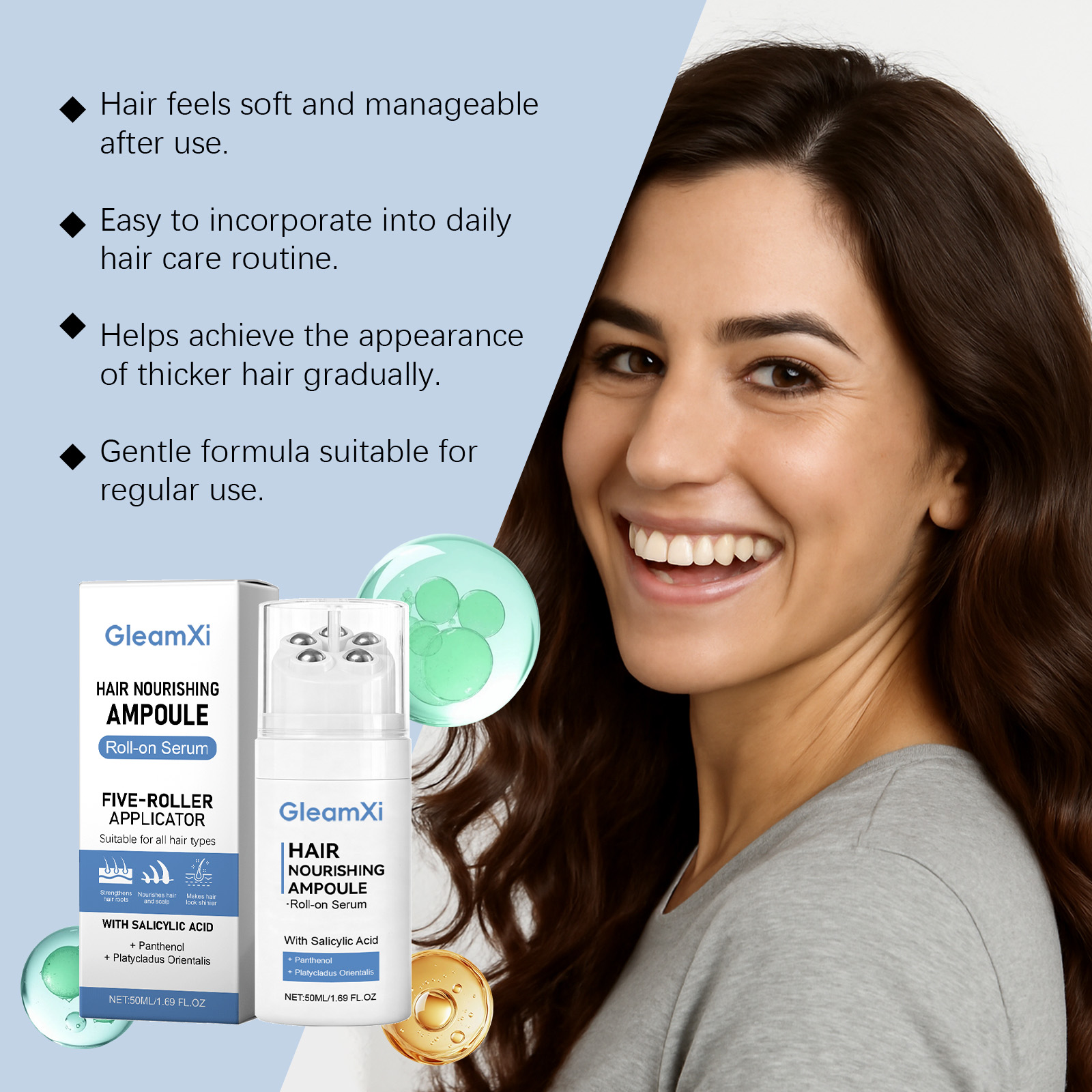 Сыворотка-ролик для питания во – обзор и цена Hair Care Natur