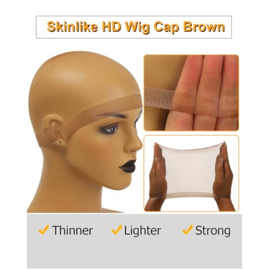 Коричневые ультратонкие невиди – обзор и цена Wig Cap Stocking